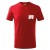 Koszulka dziecięca z krótkim rękawem z logo MDP na sercu i napisem "STRAŻ" na plecach unisex 160g Basic138 koszulka krótki rękaw kolor czerwony