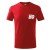 Koszulka dziecięca z krótkim rękawem z logo na sercu i plecach unisex z HAFTEM logo OSP 160g Basic138 koszulka krótki rękaw kolor czerwony
