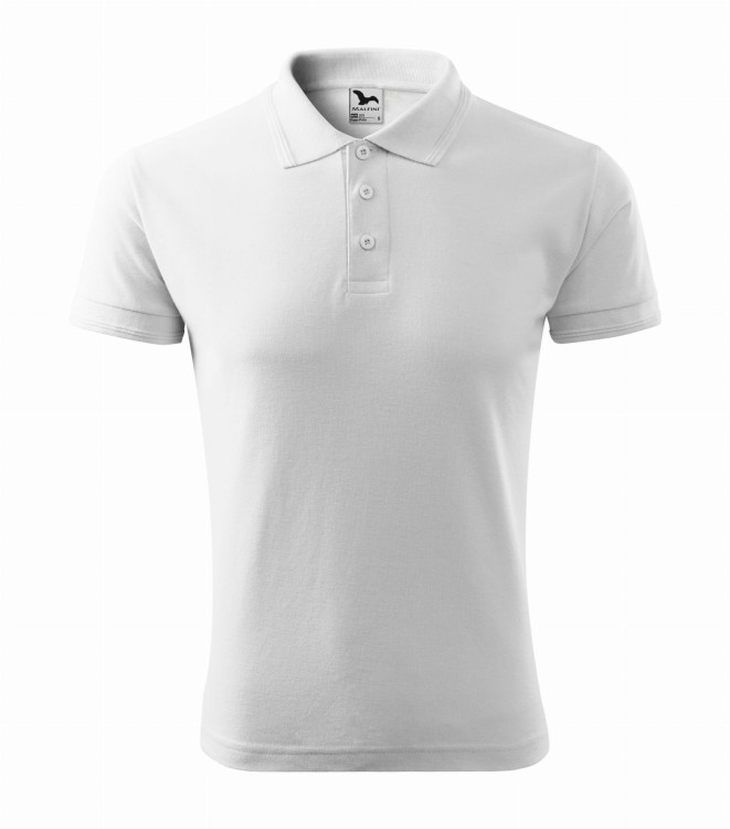 Koszulka polo z krótkim rękawem z logo na sercu i plecach męska z HAFTEM logo OSP 200g Pique Polo203 koszulka polo krótki rękaw kolor biały