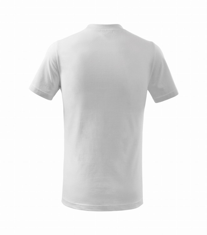 Koszulka dziecięca z krótkim rękawem z logo na sercu i plecach unisex z HAFTEM logo OSP 160g Basic138 koszulka krótki rękaw kolor biały