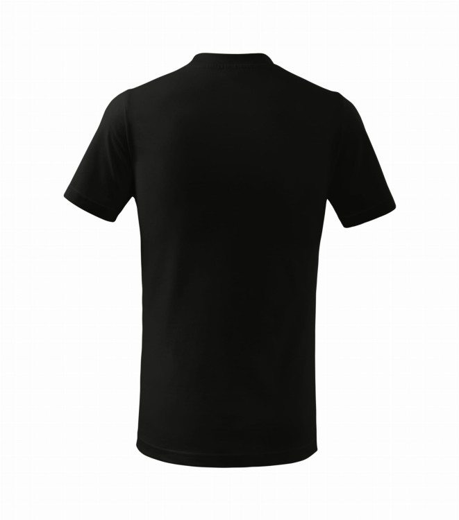 Koszulka dziecięca z krótkim rękawem z logo na sercu i plecach unisex z HAFTEM logo OSP 160g Basic138 koszulka krótki rękaw kolor czarny