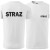 Koszulka z krótkim rękawem z logo na sercu i plecach męska z HAFTEM napisem straż 160g BASIC129 koszulka krótki rękaw kolor biały