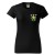 Koszulka z krótkim rękawem z logo na sercu i plecach damska z HAFTEM logo OSP 160g BASIC134 koszulka krótki rękaw kolor czarny