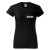 Koszulka z krótkim rękawem z logo na sercu i plecach damska z HAFTEM napisem straż 160g BASIC129 koszulka krótki rękaw kolor czarny