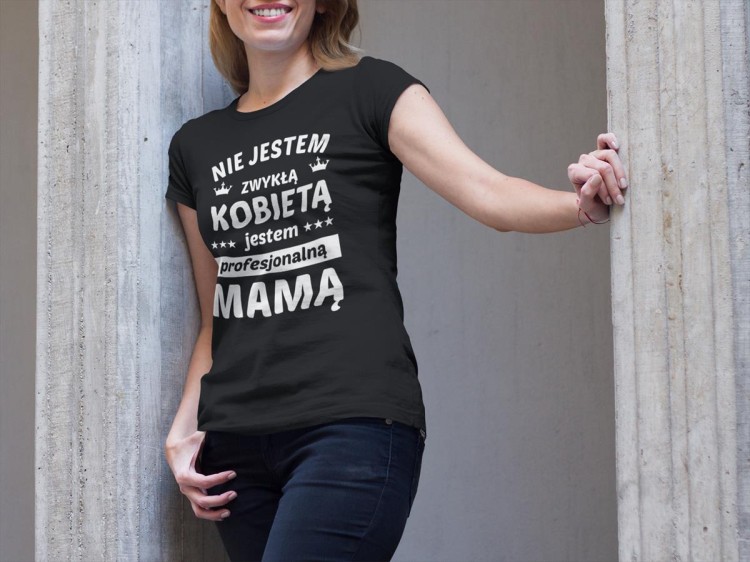 4  Koszulka dla Mamy na Dzień Mamy Urodziny Mamo co jak co ale dzieci to ci się udały.jpg