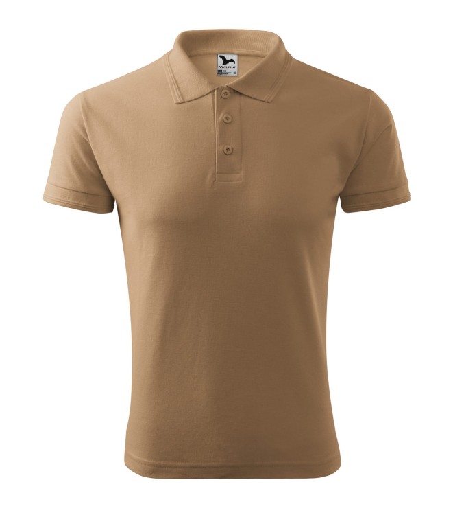 Koszulka polo z krótkim rękawem z logo OSP na sercu męska z NADRUKIEM 200g Pique Polo203 koszulka polo krótki rękaw kolor piaskowy