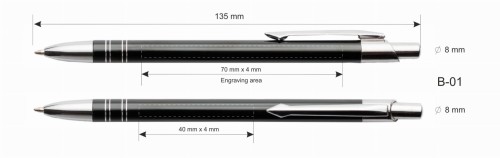 Długopis metalowy seria BOND