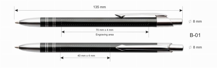 Długopis metalowy seria BOND