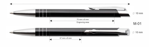 Długopis metalowy seria MOOI