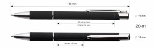 Długopis metalowy seria ZOE