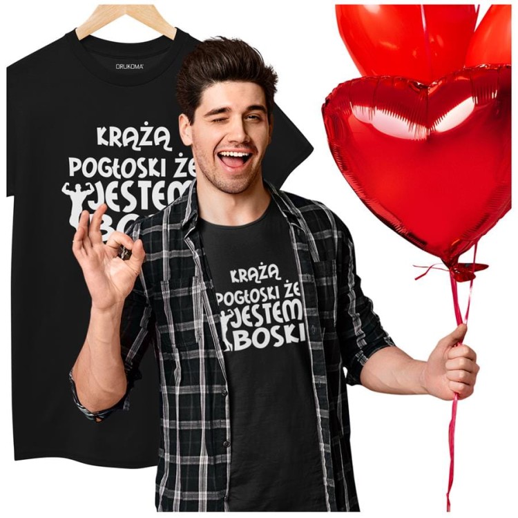 KOSZULKA NA WALENTYNKI PREZENT DLA CHŁOPAKA KRĄŻĄ POGŁOSKI ŻE JESTEM BOSKI (5).jpg