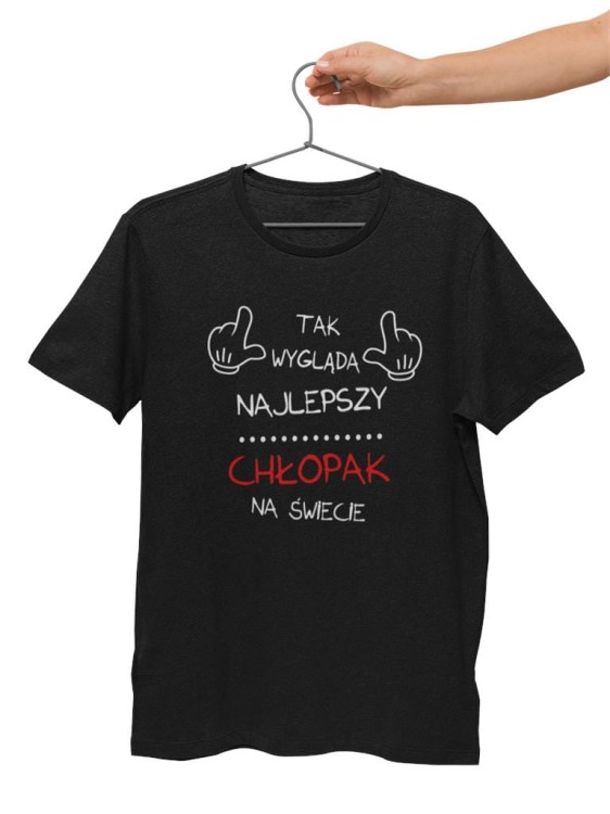 KOSZULKA NA DZIEŃ CHŁOPAKA PREZENT DLA CHŁOPAKA Z NAPISEM Tak wygląda najlepszy chłopak na świecie KOLOR CZARNY (4).jpg