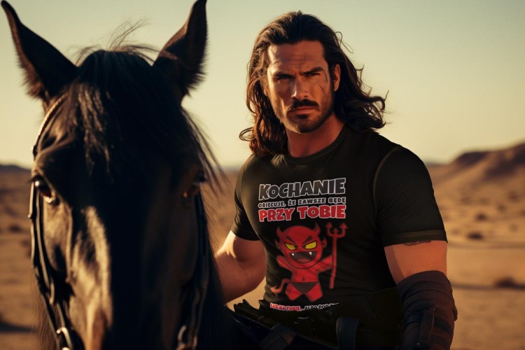 Koszulka dla Chłopaka modny prezent na Walentynki lub Urodziny stylowa koszulka z napisem Kochanie obiecuje, że zawsze będę przy tobie lub na tobie... albo p (8).jpg