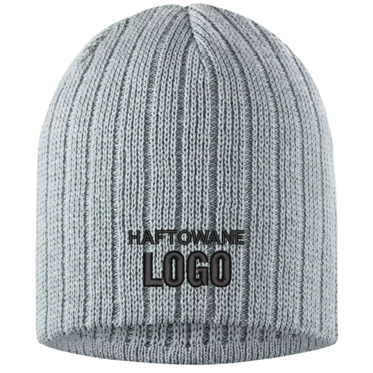 Czapka zimowa Beanie Kolor LG - Light gray (3).webp