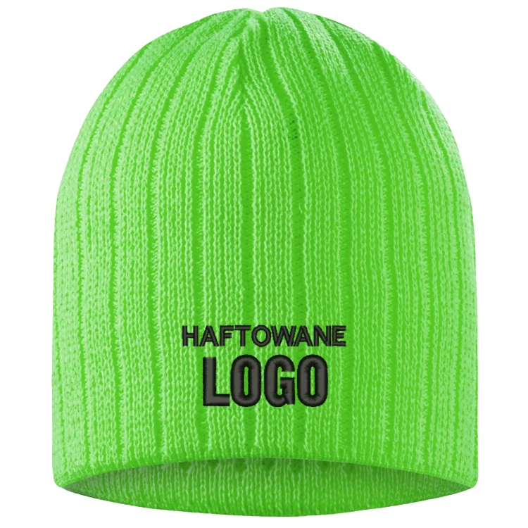 Czapka zimowa Beanie Kolor LMF - Lime Fluor (3).webp