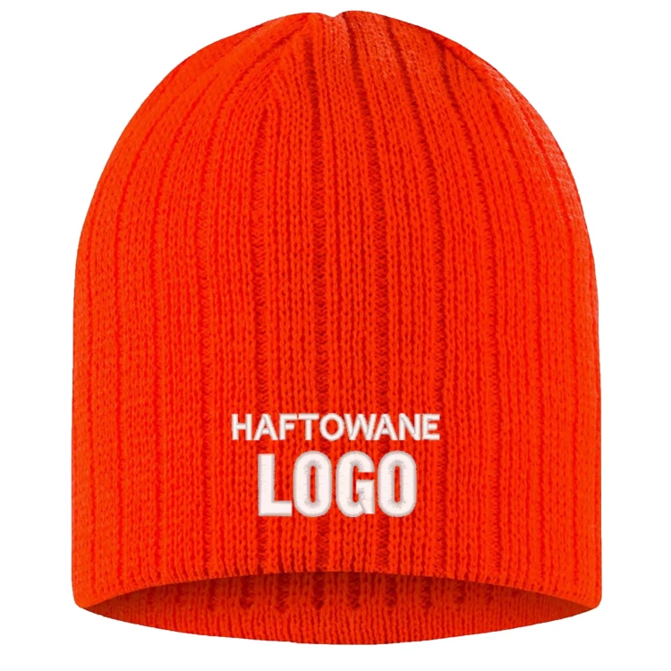 Czapka zimowa Beanie Kolor ORF - Orange Fluor (2).webp