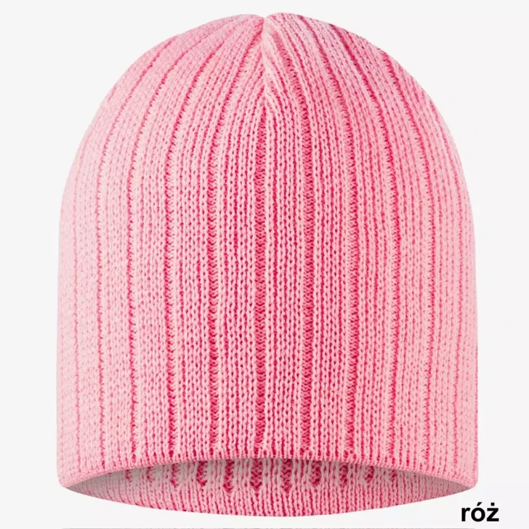 Czapka zimowa Beanie Kolor PK - Pink (3).webp