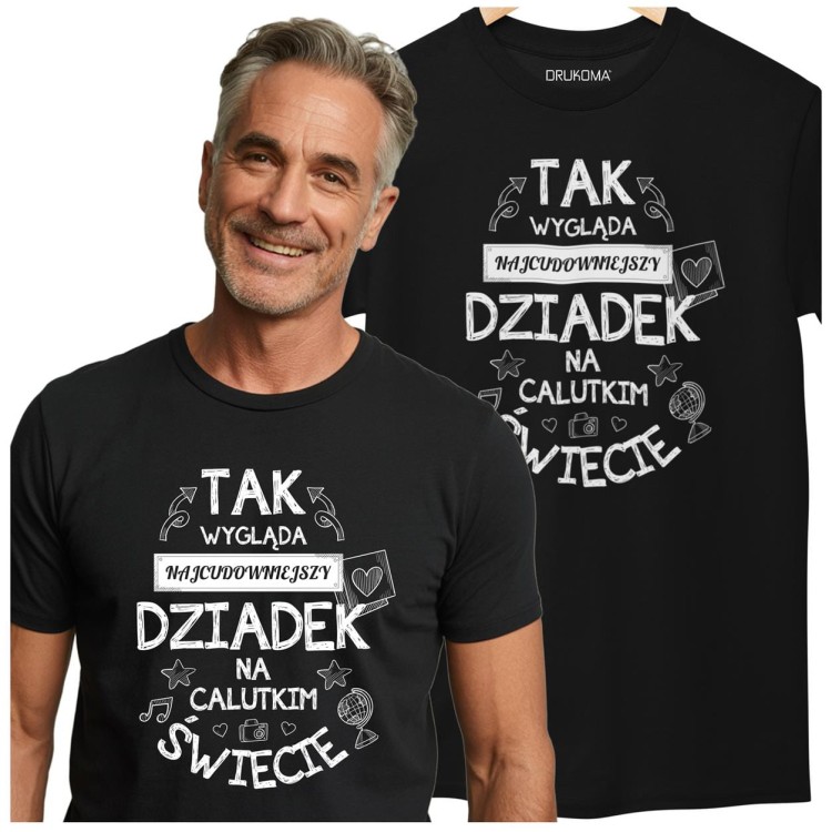 KOSZULKA DLA DZIADKA NA DZIEŃ DZIADKA Z NAPISEM NAJCUDOWNIEJSZY DZIADEK NA CALUTKIM ŚWIECIE (2).jpg