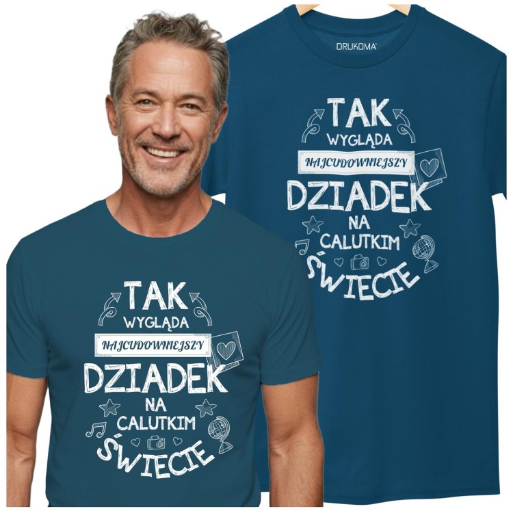 KOSZULKA DLA DZIADKA NA DZIEŃ DZIADKA Z NAPISEM NAJCUDOWNIEJSZY DZIADEK NA CALUTKIM ŚWIECIE (4).jpg