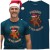 KOSZULKA ŚWIĄTECZNA Z PIERNIKIEM ZABAWNY NAPIS PIERNIK TO TEŻ CIACHO KOSZULKA PETROL BLUE.jpg