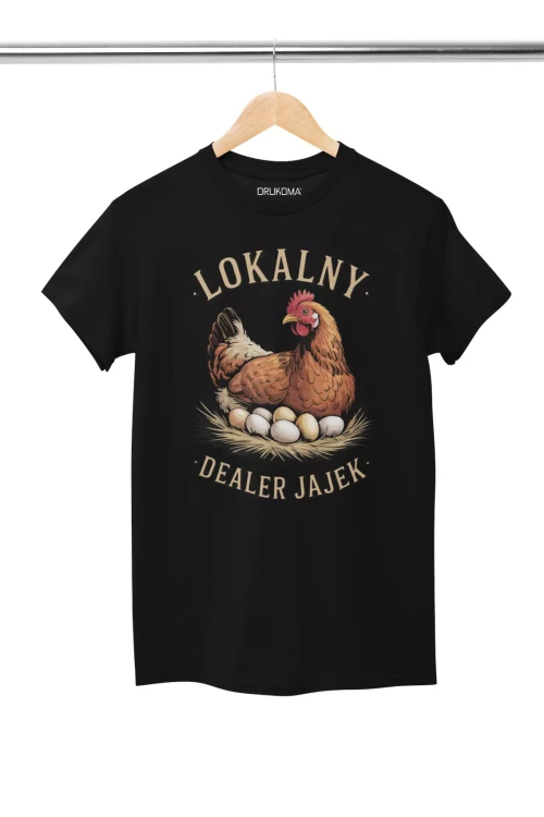 KOSZULKA DLA ROLNIKA Śmieszny Prezent dla Hodowcy Lokalny Dealer JAJEK JAJ (4).webp