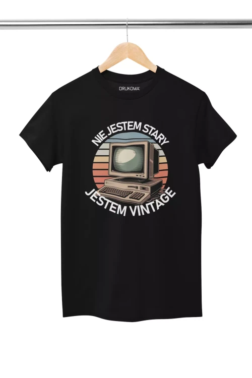 KOSZULKA ZABAWNA NA KAŻDĄ OKAZJE Z NAPISEM NIE JESTEM STARY JESTEM VINTAGE.  (2).webp