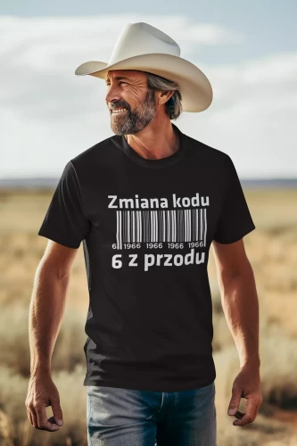 Koszulka na urodziny na 60 sześćdziesiątkę z napisem Zmiana kodu 6 z przodu 1966 (1).webp