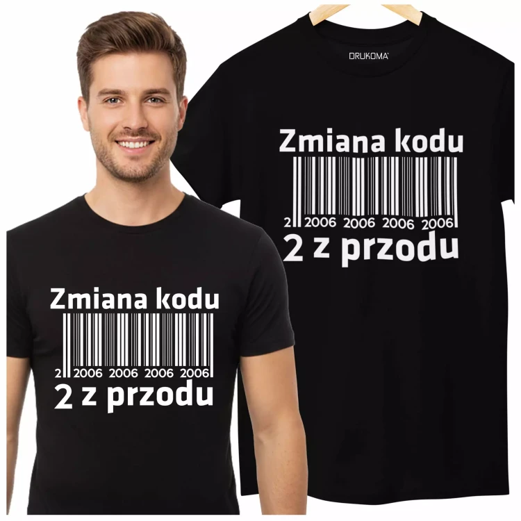 Koszulka na urodziny na 20 dwudziestkę z napisem Zmiana kodu 2 z przodu 2006 (2).webp