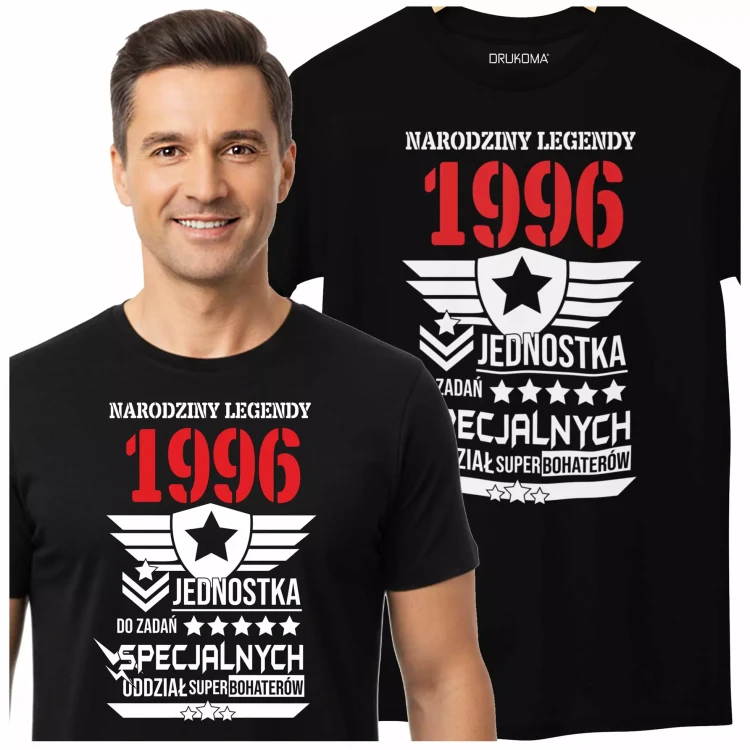 Koszulka na urodziny na 30 lat trzydzieste urodziny Narodziny Legendy 1996 jednostka do zadań specjalnych  (2).webp