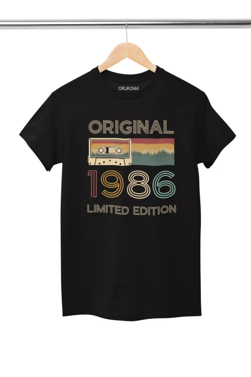 Koszulka na urodziny na 40 CZERDZISTKĘ z napisem ORIGINAL 1986 LIMITED EDITION (5).webp