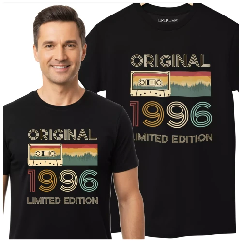 Koszulka na urodziny na 30 TRZYDZIESTKĘ z napisem ORIGINAL 1996 LIMITED EDITION  (2).webp