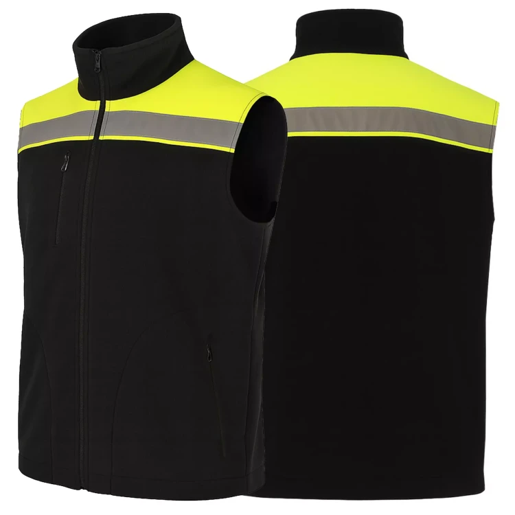 Kamizelka polarowa ostrzegawcza unisex NEOPLUS FLHV400VEST z haftem nadrukiem logo firmy 340-360g HI VISI (8).webp