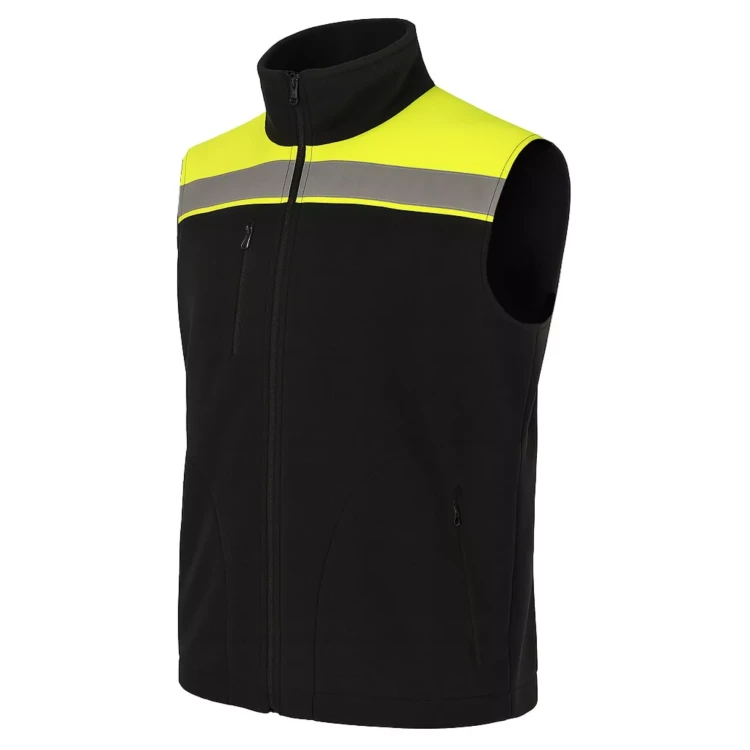 Kamizelka polarowa ostrzegawcza unisex NEOPLUS FLHV400VEST z haftem nadrukiem logo firmy 340-360g HI VISI (6).webp