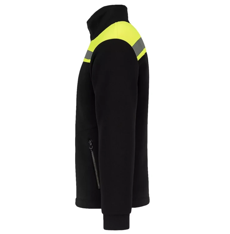 Polar męski ostrzegawczy NEOPLUS FLHV400 (HI VISION) 340-360 gm² z haftem z taśmami odblaskowymi dla lepszej widoczności (6).webp