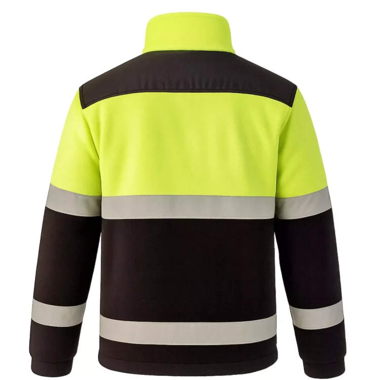 Polar ostrzegawczy dwukolorowy NEOPLUS FLHV450 (HI VISION) 340-360 gm² z haftem z taśmami odblaskowymi dla lepszej  (6).webp