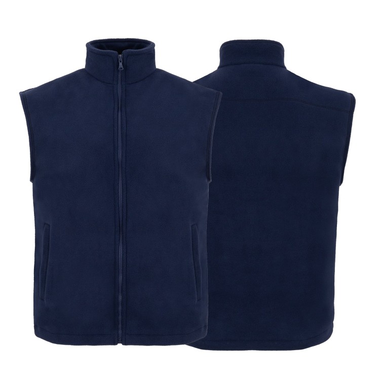 Kamizelka polarowa FLRA350V Premium unisex z haftem logo firmy 340-360g kol. NAVY (12).jpg