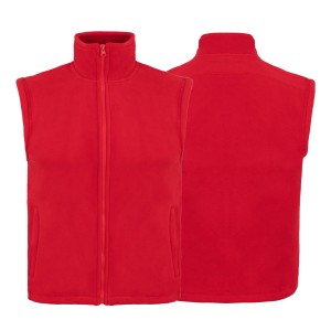 Kamizelka polarowa FLRA350V Premium unisex z haftem logo firmy 340-360g kol. RED (14).jpg