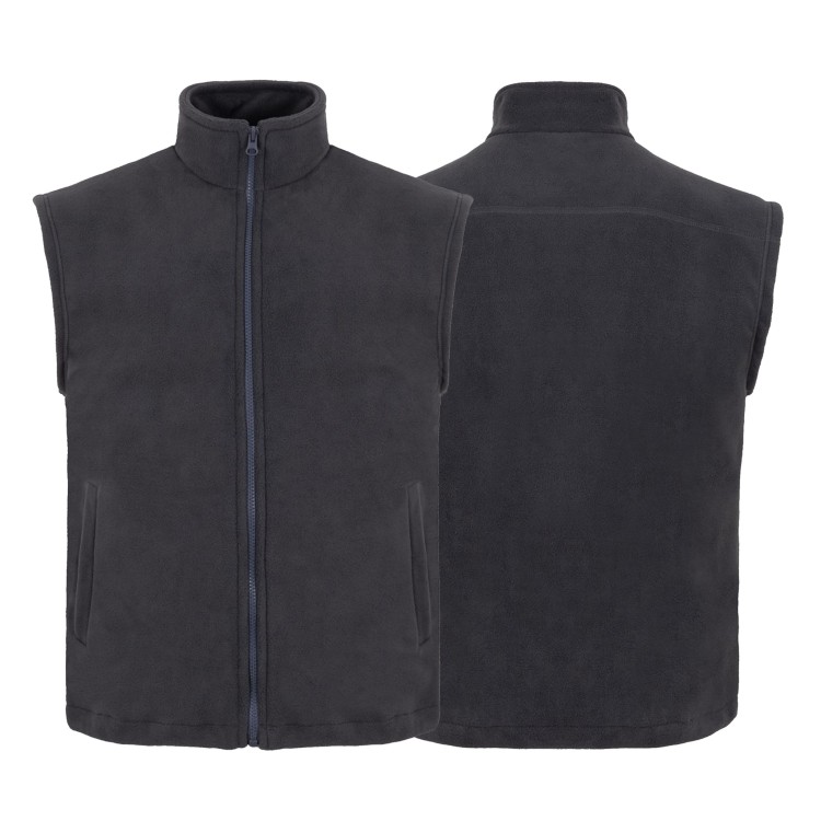 Kamizelka polarowa FLRA350V Premium unisex z haftem logo firmy 340-360g kol. GRAPHITE (12).jpg