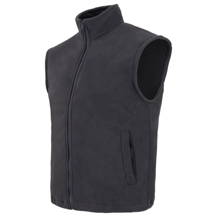 Kamizelka polarowa FLRA350V Premium unisex z haftem logo firmy 340-360g kol. GRAPHITE (1).jpg