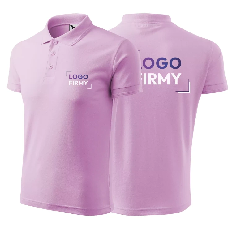 Koszulka polo z logo na sercu i plecach męska z nadrukiem logo firmy 200g 203 kolor D1 ORHID koszulka polo (4).webp