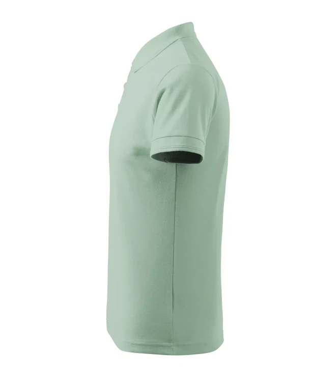 Koszulka polo z logo na sercu męska z nadrukiem logo firmy 200g 203 kolor SAGE C9 koszulka polo (7).webp