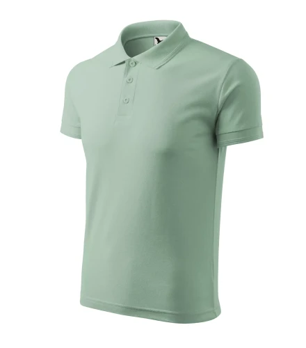 Koszulka polo z logo na sercu i plecach męska z nadrukiem logo firmy 200g 203 kolor C9 SAGE koszulka polo (5).webp