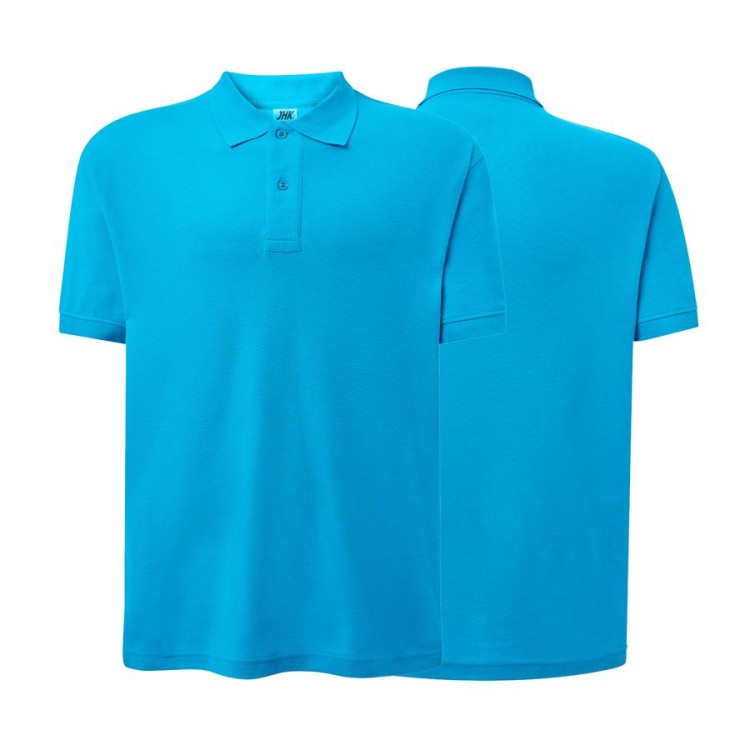 Koszulka polo turquoise męska z haftem nadrukiem logo firmy 210g PORA 210 kolor TU koszulka polo (Copy).jpg