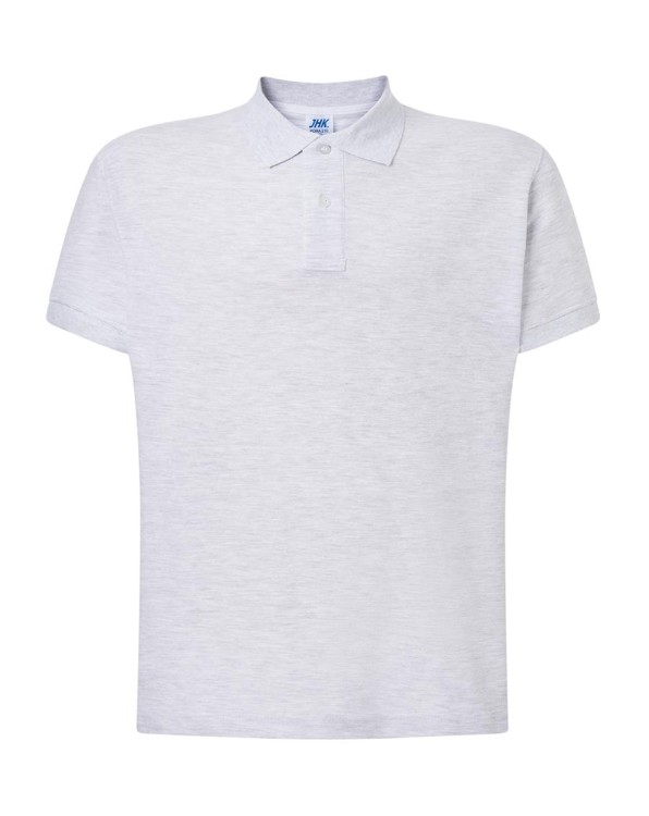 Koszulka polo ash melange męska z haftem nadrukiem logo firmy 210g PORA 210 kolor AS koszulka polojhktshirt_pora210_as_side (2) (Copy).jpg