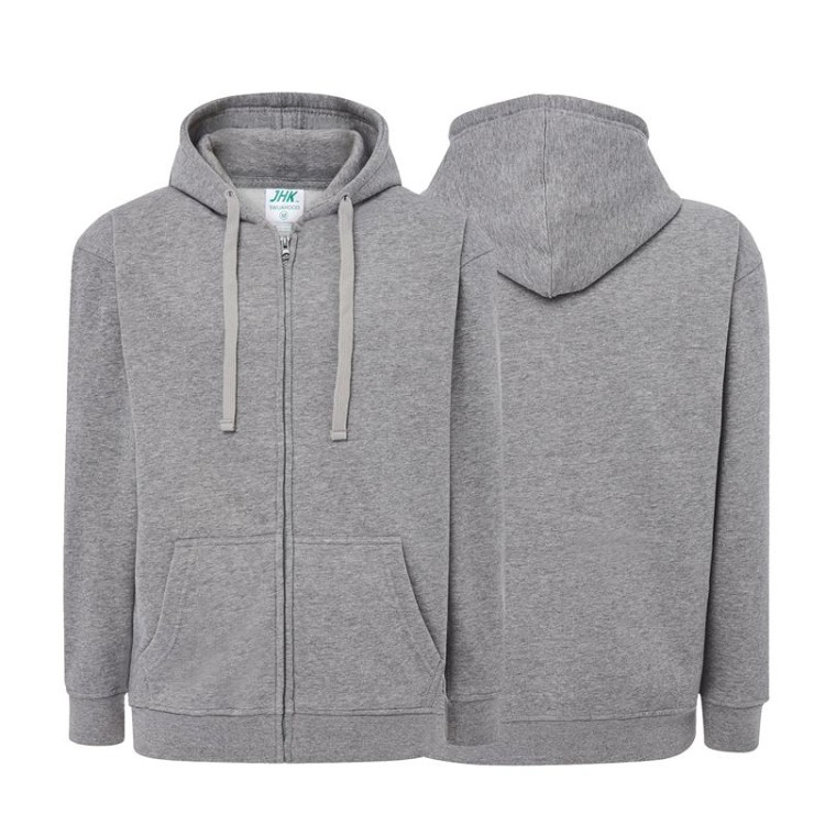 Bluza dresowa grey melange męska z haftem nadrukiem logo firmy 290g SWUA HOOD SWEATSHIRT kolor GM bluza dresowa.jpg
