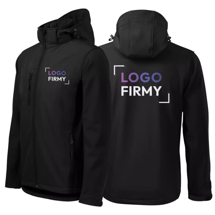 Kurtka czarna softshell Malfini męska z logo na sercu i plecach z nadrukiem logo firmy 300g 522 WSZYSTKIE KOLORY (15).webp