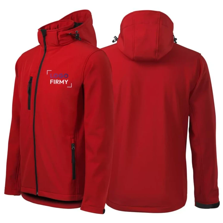 Kurtka czarna softshell Malfini męska z logo na sercu i plecach z nadrukiem logo firmy 300g 522 WSZYSTKIE KOLORY (18).webp