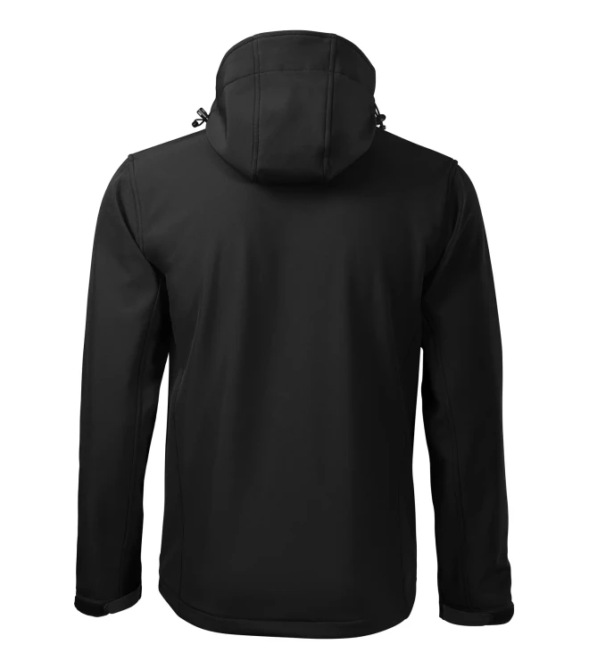 Kurtka czarna softshell Malfini męska z logo na sercu i plecach z nadrukiem logo firmy 300g 522 WSZYSTKIE KOLORY (29).webp
