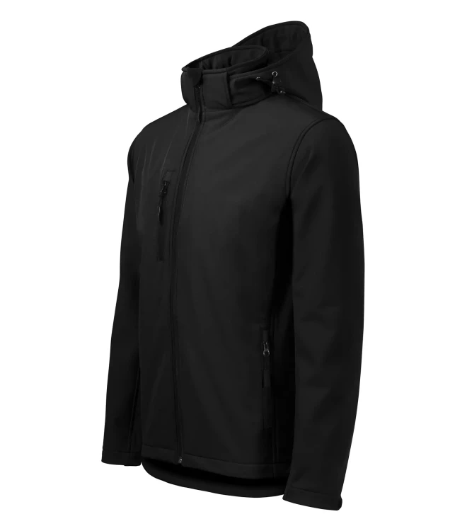 Kurtka czarna softshell Malfini męska z logo na sercu i plecach z nadrukiem logo firmy 300g 522 WSZYSTKIE KOLORY (30).webp