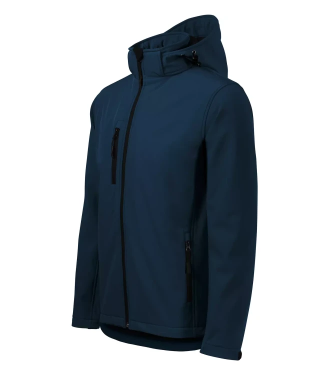 Kurtka czarna softshell Malfini męska z logo na sercu i plecach z nadrukiem logo firmy 300g 522 WSZYSTKIE KOLORY (38).webp